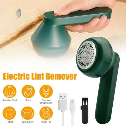 Electric Lint Remover & Fabric Shaver – Rechargeable Portable Clothes Fuzz Remover, Handheld Garment De-Piller for Sweaters,
