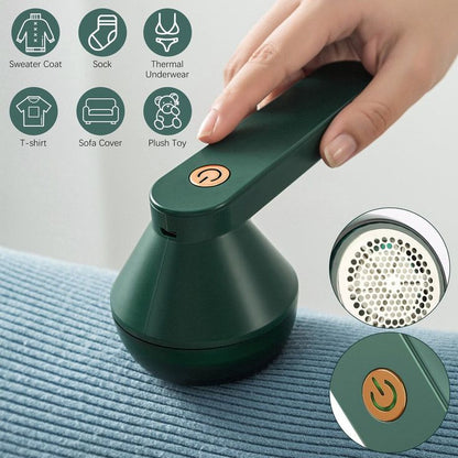 Electric Lint Remover & Fabric Shaver – Rechargeable Portable Clothes Fuzz Remover, Handheld Garment De-Piller for Sweaters,